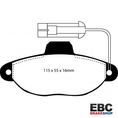 EBC Greenstuff Brake Pads DP2945