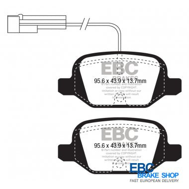 EBC Yellowstuff Brake Pads DP41338/2R