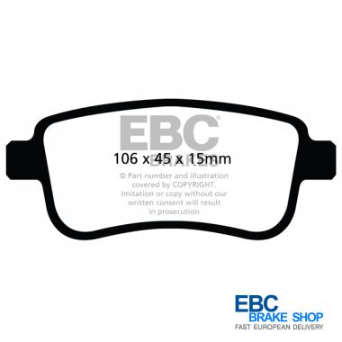 EBC Yellowstuff Brake Pads DP42025R