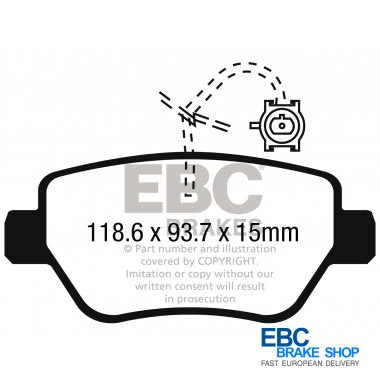 EBC Yellowstuff Brake Pads DP42258R