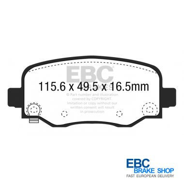 EBC Yellowstuff Brake Pads DP43031R