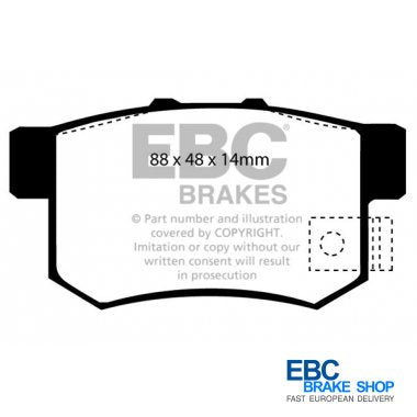 EBC Yellowstuff Brake Pads DP4781/2R