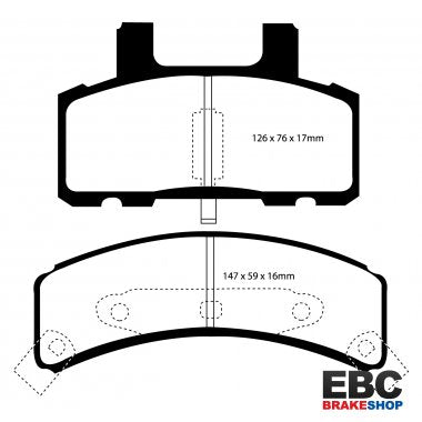EBC Extra-Duty Greenstuff-6000 Brake Pads DP61273
