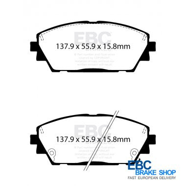 EBC Ultimax OE Replacement Brake Pad Set DPX2416