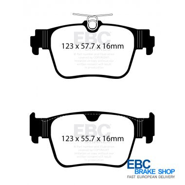 EBC Ultimax OE Replacement Brake Pad Set DPX2438