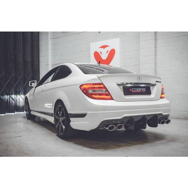 Mercedes W204 C180 (1.6 Litre Turbo Petrol) AMG Quad Performance Exhaust