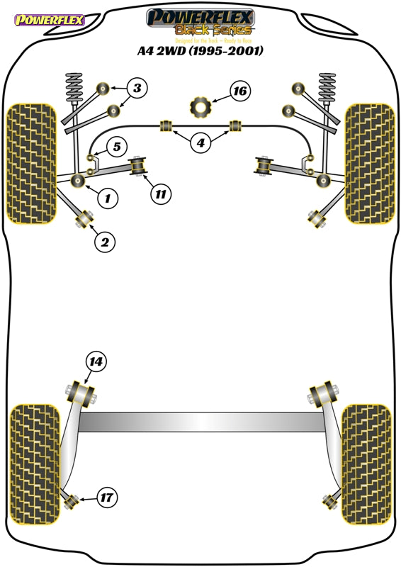 Powerflex Front Upper Control Arm Bush - Camber Adj